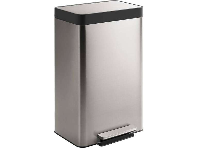 13-Gallon Stainless Steel Step Trash Can with Fingerprint-Resistant Finish 160