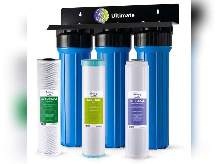 Ultimate Protection Whole House Water Filter System, Reduces Scale