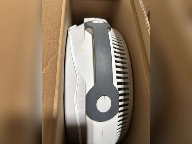 Lasko Wind Machine Air Circulator Floor Fan with 3 Speeds, A20302, 23" High, Gray 60