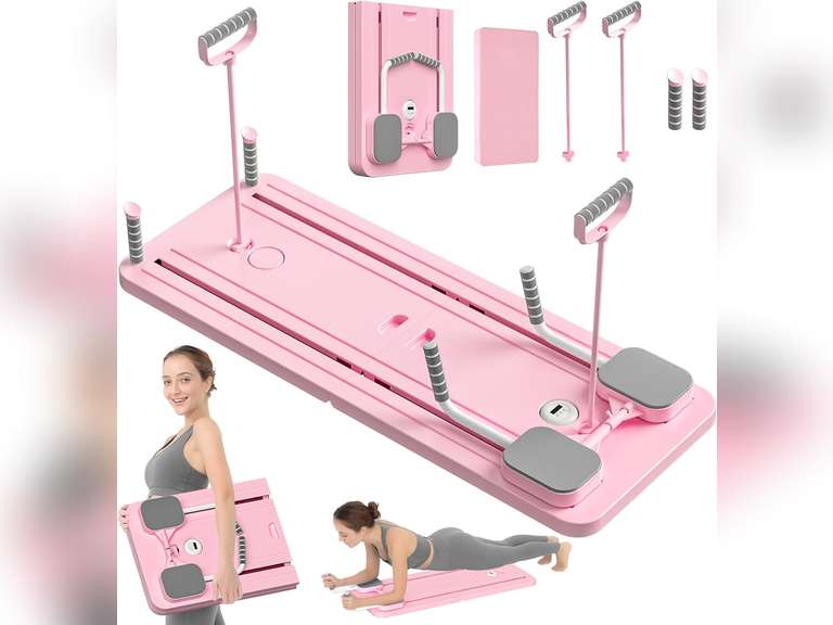 (Similar)Pilates Board - Pilates Reformer Set, Multi-Purpose Foldable Pilates Reformer Board for Home, 5 in 1 Pilates Sliding Board 110