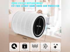 (Similar)Replacement Filter fit for LEVOIT Core 400S 400S-RF Core400S-RF-TX LRF-C401S-WUS LRF-C401-GUS 3-in-1 Activated Carbon Air Purifie-r Filter 1 Pack Green LUXRILIX 27