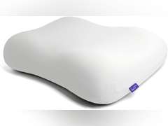 C CUSHION LAB Deep Sleep Pillow, Patented Ergonomic Contour Design for Side & Back Sleepers, Orthopedic Cervical Shape Gently Cradles Head & Provides Neck Support & Shoulder Pain Relief - Calm Grey 100