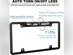 (Similar)GLK License Plate Backup Camera HD Front Rear View Reverse Camera with 7 LED Night Vision 170 Degree Viewing Angle, Waterproof, for Cars 30