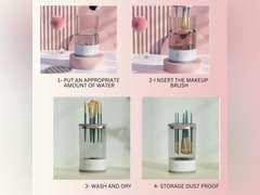 BENCHIZ Electric Makeup Brush Cleaner, Makeup Brush Cleaner Machine, Automatic Cosmetic Brush Cleaner with Cleaner Mat 16