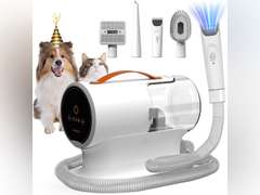 AIRROBO Dog Grooming Vacuum, Dog Grooming Kit,12000Pa Strong Pet Grooming Vacuum for Dogs, 2L Large Capacity Dog Vacuum for Shedding Grooming Hair, Dog Hair Vacuum, 5 Pet Grooming Tools, Quiet,PG100 70