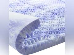 Dreamsmith 3 Inch 7-Zone Full Memory Foam Mattress Topper, Cooling Gel Infused Foam Mattress Topper Full for Pressure Relief, CertiPUR-US Certified 86