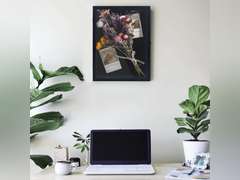 Shadow Box Frame Display Case 12x16 with Removable Shelves, Deep Memory Box Trinket Knick Knack Shelf Cabinet for Collector, Keepsake Coins Military Medals Wedding Flowers Black 40