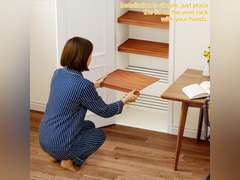 Aluminum 5 PCS Wire Rack Covers for Pantry Wood Grain, 24' W * 12' D Ready to Use, Faux Wood Shelf Covers for Wire Shelving, Rustic Closet Shelves Covering Toppers, for Pantry, Bathroom, Kitchen 72