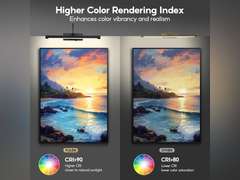 16" Picture Lights for Wall Battery Operated with Remote and Timer, Wireless Art Lights for Paintings, Rechargeable Wall Sconce, Dimmable Lighting for Canvas, Gallery Artwork, Portraits, Black 40