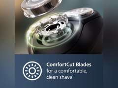 Philips Norelco Shaver 2400 Series, Wet and Dry Electric Shaver, Pop-up Trimmer, P-Cap, Deep Black, Model X3001/90 40