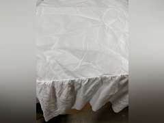 Amazon Basics Lightweight Ruffled Bed Skirt, Classic Style, Soft and Stylish 100% Microfiber with 16" Drop, Machine Washable, Wrinkle Free, Queen, Bright White, Solid 13