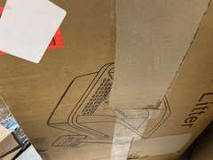 2 Pack Stainless Steel Cat Litter Box with Lid, XL Extra Large Metal Box for Big Cats, 24" L x 16" W x 12" H, Enclosed Litter Box High Sided, Non-Sticky, Include Litter Scoop 69