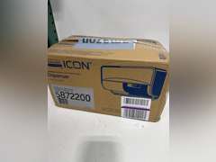 Kimberly-Clark Professional ICON Coreless Standard Roll Toilet Paper Dispenser 2 Roll Horizontal (58722), with Black Mosaic Design Faceplate; 1 Dispenser and Faceplate per Case 60