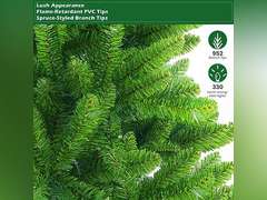 Similar model. SHareconn 6ft Prelit Premium Artificial Classic Spruce Christmas Tree with Remote Control,Timer, and 330 Warm White & Color LED Changing Lights, 952 Branch Tips, Perfect Choice for Xmas Decoration6 FT 110