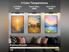 16" Picture Lights for Wall Battery Operated with Remote and Timer, Wireless Art Lights for Paintings, Rechargeable Wall Sconce, Dimmable Lighting for Canvas, Gallery Artwork, Portraits, Black 40