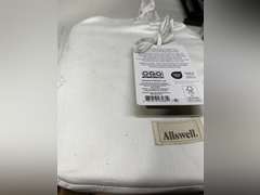 White,Allswell Soft & Silky 4-Piece Blue Illusion Rayon Derived from Bamboo Sateen Bed Sheet Set, Full 49