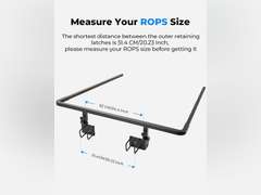 KEMIMOTO Tractor Canopy for ROPS, Tractor Sun Shade for Lawn Mower with 2" x 2" or 2" x 3" ROPS, Compatible with Kubota, John Deere, Cub Cadet, Adjustable Angle UV Rays Protection(some screws might be missing) 190