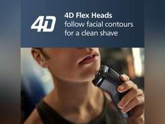 Philips Norelco Shaver 2400 Series, Wet and Dry Electric Shaver, Pop-up Trimmer, P-Cap, Deep Black, Model X3001/90 40