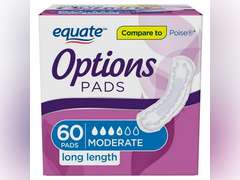 Equate Options Women's Incontinence Pads, Moderate Absorbency, Long Length (60 Count) 10