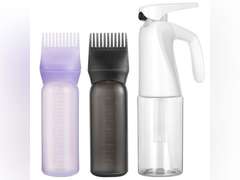 Pimoys Root Comb Applicator Bottle and Continuous Hair Spray Bottle, Hair Oil Applicator Hair Water Mister Oiling Applicator for Dye Hairstyling(similar model) 9