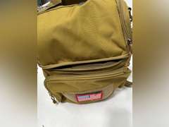 ATRIPACK 2 Compartment Lunch Bag for Men Adult, Tactical Lunch Box Leakproof Insulated Large Cooler Bag for Work with Adjustable Shoulder Strap Flag Double Layer Lunch Pail Brown 32