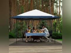 E-Z UP 13x13 ONE-UP Instant Canopy Tent Pop Up Outdoor Shade Tent with Vented Top, Adjustable Height & Roller Bag 169