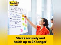 Post-it Easel Pad, 20 in x 23 in, White, 20 Sheets/Pad, 2 Pads/Pk, Mounts to surfaces with Command Strips included (566) 38