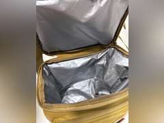 ATRIPACK 2 Compartment Lunch Bag for Men Adult, Tactical Lunch Box Leakproof Insulated Large Cooler Bag for Work with Adjustable Shoulder Strap Flag Double Layer Lunch Pail Brown 32