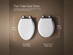KOHLER 4636-RL-NY Cachet ReadyLatch Elongated Toilet Seat Slow Close, Soft Close Toilet Seat Quiet Lid, Contoured Grip-Tight Bumpers Installation Hardware, Apartment Essentials, Dune 64