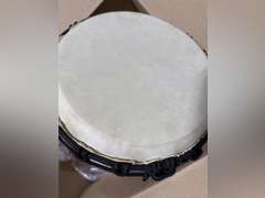 Terre Percussion Djembe Standard line carve Handmade Drum Circle Instrument, Carved Mahogany, 20" tall, 10" head, NK149 135