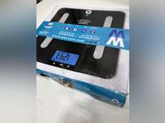 Weight Watchers Scales by Conair Smart Scale for Body Weight, Digital Bluetooth Smart Bathroom Scale with Body Fat, Muscle, and BMI in Black 61