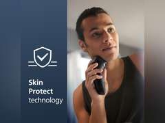 Philips Norelco Shaver 2400 Series, Wet and Dry Electric Shaver, Pop-up Trimmer, P-Cap, Deep Black, Model X3001/90 40