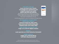 Weight Watchers Scales by Conair Smart Scale for Body Weight, Digital Bluetooth Smart Bathroom Scale with Body Fat, Muscle, and BMI in Black 61