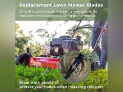 84005221 21 Lawn Mower Blade Replacement for Murray/Daye/Hyper Tough MNA152901 MNA152903 MNA152701 Push Mower Blade,Lawn Dethatcher Blade Replaces Parts 2105200317/2105200317A 22