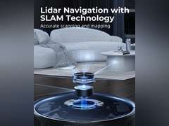 Robot Vacuum and Mop Combo, 3500Pa Robotic Vacuum with 3.5L Self Emptying Station, 250 mins Runtime, LIDAR Navigation, WiFi/APP/Alexa Control, Ideal for Pet Hair, Carpet and Hard Floor 300