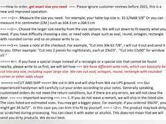 Similar model. Custom Size 1.5 MM 16 Gauge Waterproof Frosted Matted 90% Transparency PVC Vinyl Tablecloth Protector Marble Wood Surface Protector Table Pad (47x70") 53