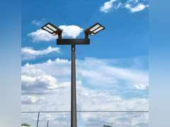 (No screws)Bullhorn Light Bracket with 2 Tenon Adapters 2-3/8,180 Degree Double Bull Horn Mounting Arm for Round Pole, Heavy Duty Low Profile Bullhorn for Led Parking Lot Lighting, Shoebox Lights (Black) 80