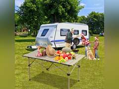 (Similar)Folding Camping Table, Portable Beach Table,with Portable Bag Suitable for Indoor, Outdoor, Camping, Backyard, Party, Patio, The Yellow Camping Table at The Beach 39