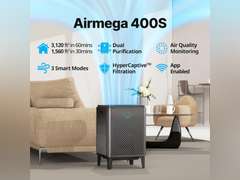 Coway Airmega 400S(G) App-Enabled Smart Technology Compatible with Amazon Alexa True HEPA Air Purifier, Covers 1,560 sq. Ft, Graphite 550