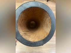 Terre Percussion Djembe Standard line carve Handmade Drum Circle Instrument, Carved Mahogany, 20" tall, 10" head, NK149 135