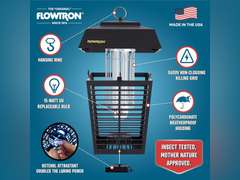 Flowtron Electric Bug Zapper 1/2 Acre Outdoor Insect Control with Dual Lure Method, 15W UV Light & Octenol Attractant for Fly & Mosquito, 5600V Kill Grid, Made in USA, UL Certified 50