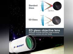 SVBONY SV503 Telescope, 80mm F7 Telescope OTA with Focal Length 560mm & ED Lens, Telescope for Adults High Powered, Compact and Portable Tube for Exceptional Viewing and Astrophotography 400