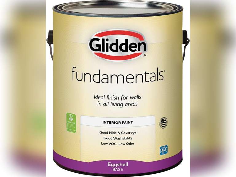 Glidden Fundamentals Eggshell Interior Paint, Ultra-Deep Base, 1 Gal ...