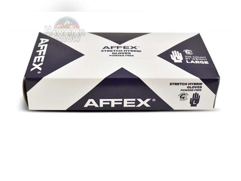 AFFEX LATEX GLOVES POWDER FREE, L, (100 count) 10 - Quarter Price
