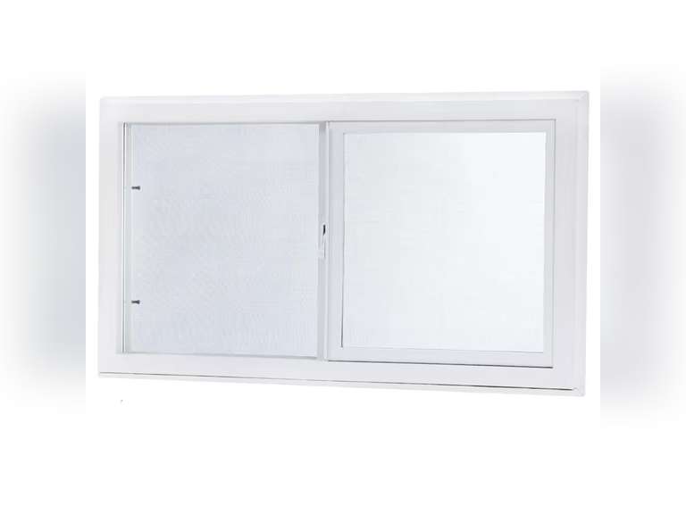 31.75 in. x 15.75 in. Left Hand Single Sliding Vinyl Window with Dual Pane Insulated Glass - White 121