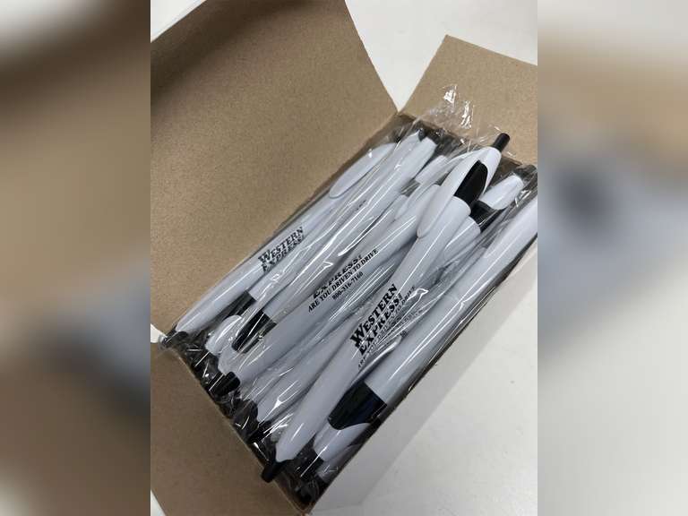 Customized Promotional Rebound Pen, Retractable Action, Screen Printed, Black Ink 50pcs/bx 19