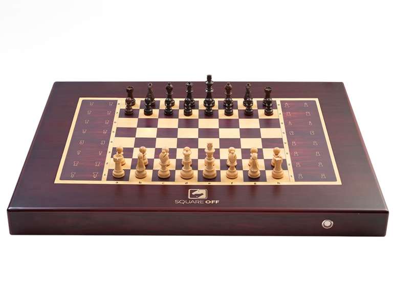 Square Off AI Electric Chessboard Grand Kingdom Chess Set Innovative Wooden Board Game Educational Skill/Strategy Game for All Ages, 34 Piece Set 549.99