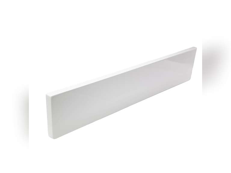 Design House 3.63-in H x 21.5-in L Solid White Cultured Marble Bathroom Side Splash 30