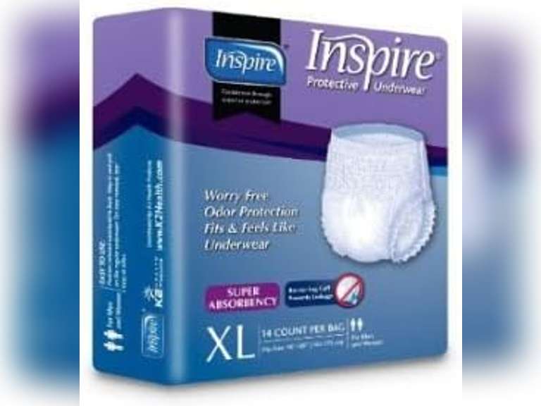 Inspire K2 Health Products PTUSA4XL Protective Underwear - Size XL - Case of 56 54