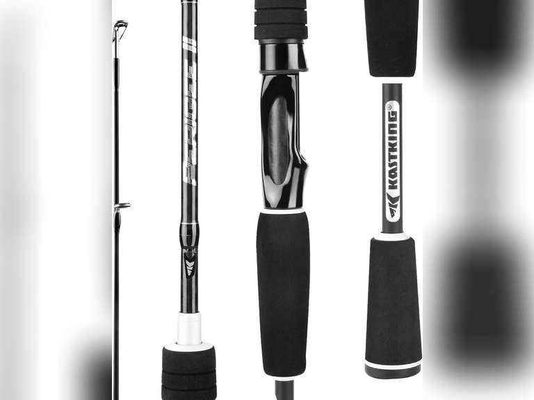 KastKing Perigee II Spinning & Casting Fishing Rods, Fuji O-Ring Line Guides, 24 Ton Carbon Fiber Casting and Spinning Rods - Two Pieces,Twin-Tip Rods and One Piece Rods 40